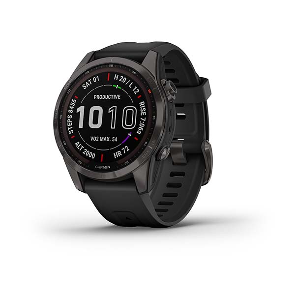 Garmin fēnix® 7S – Sapphire Solar Edition  Heren Smartwatch 010-02539-25